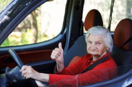 Grandma driving
