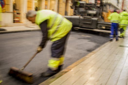 road construction workers