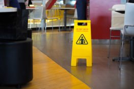 Wet floor sign