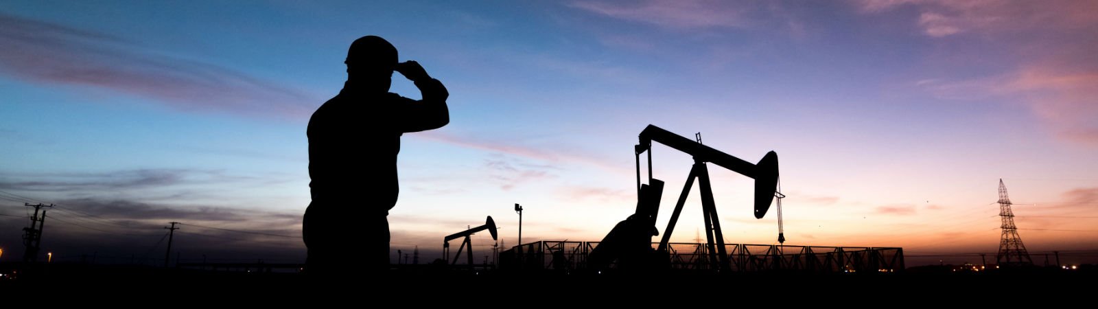 image of employee looking at work site