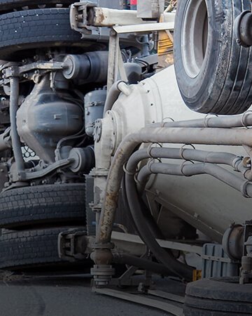 aparatoso accidente de camion