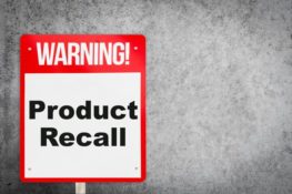 product recall warning sign