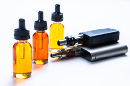 electronic cigarette and fluid