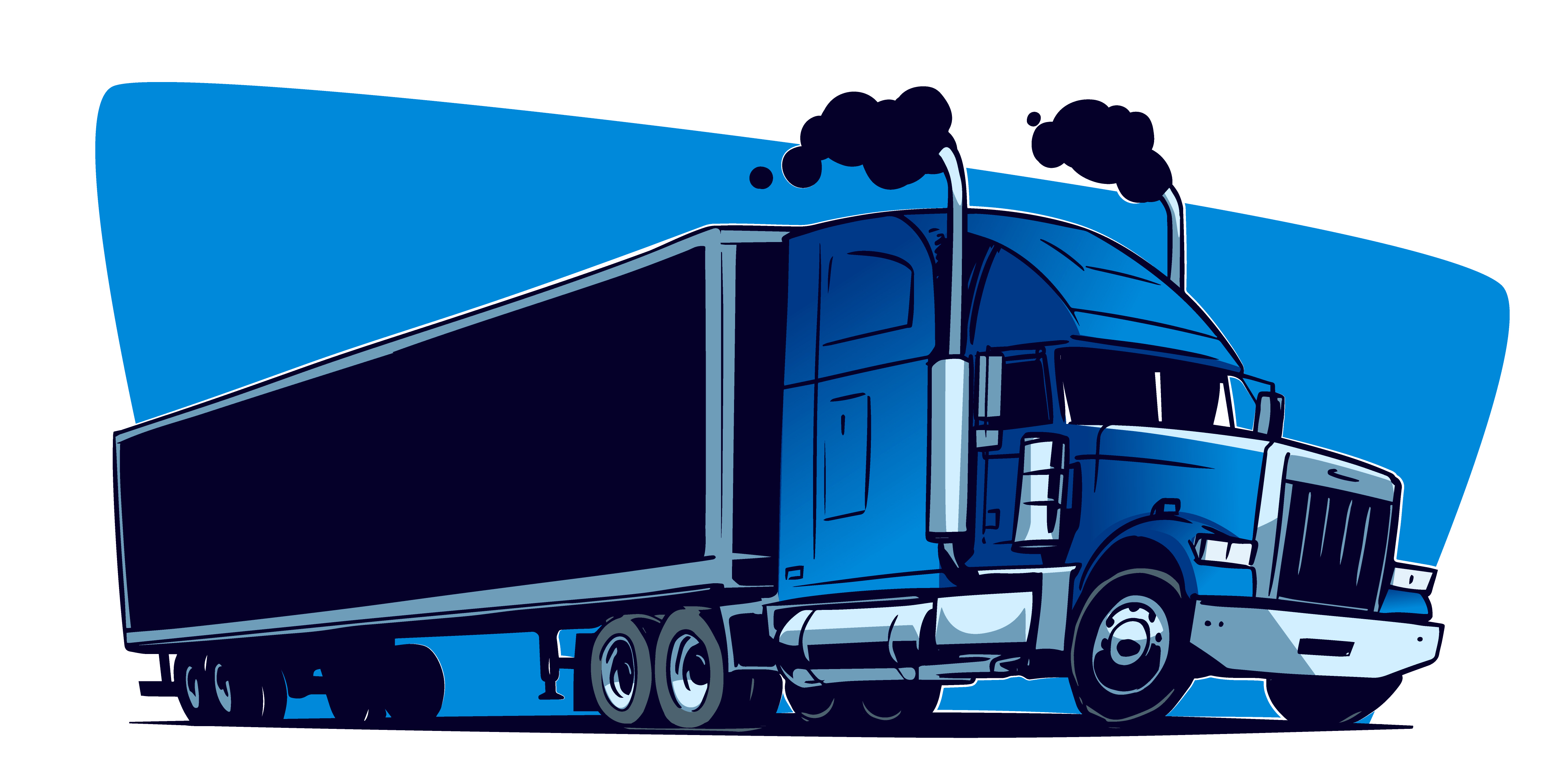 Cartoon moving truck