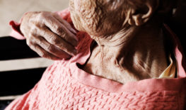 elderly woman in nursing home