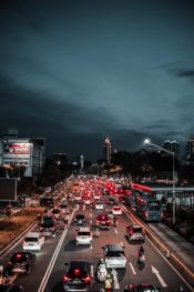 Intersección de alto tráfico de Brownsville