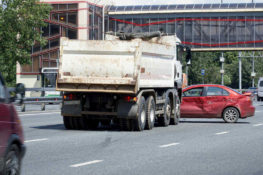 Accidente con camión de basura