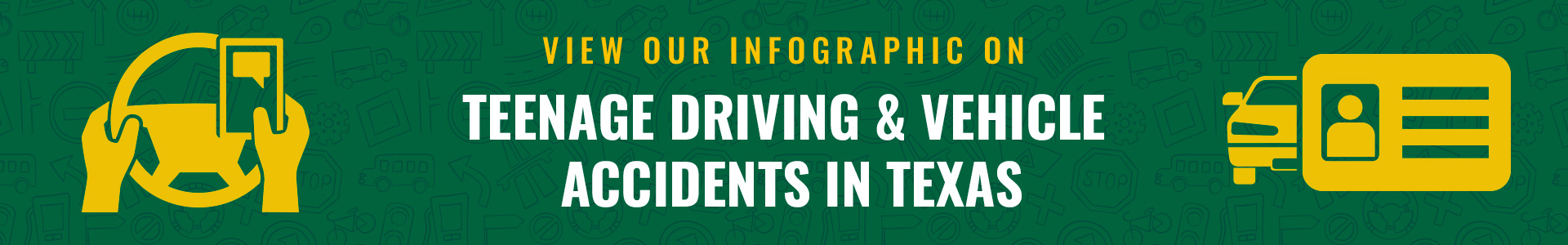 button for teenage driving infographic