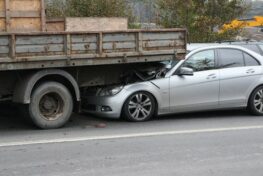 semi truck accident with a car