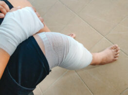 woman with personal injury