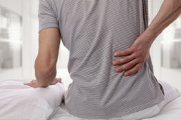 man having a back pain