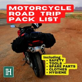 MOTORCYCLE ROAD TRIP PACK LIST