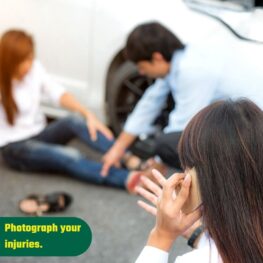 PHOTOGRAPH YOUR INJURIES AFTER A CAR ACCIDENT