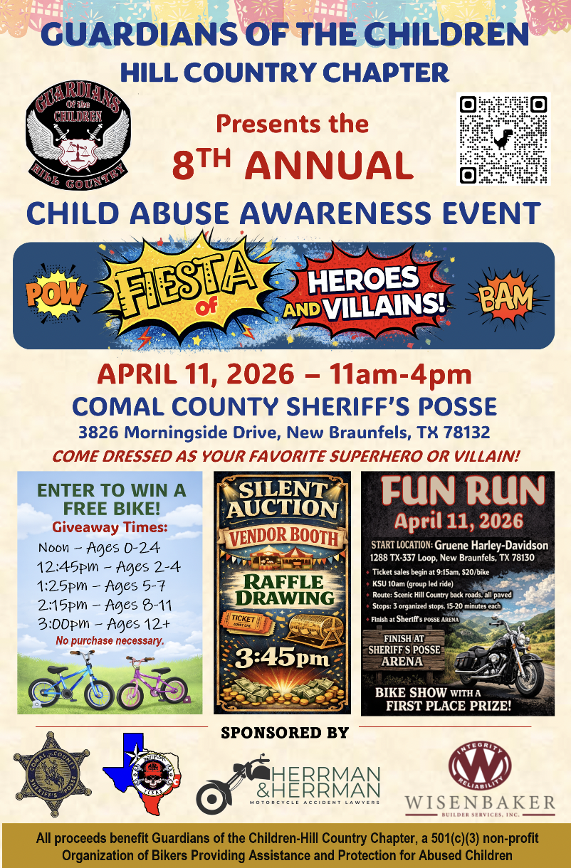 Herrman and Herrman Sponsors the Guardians of Children event in New Braunfels,TX