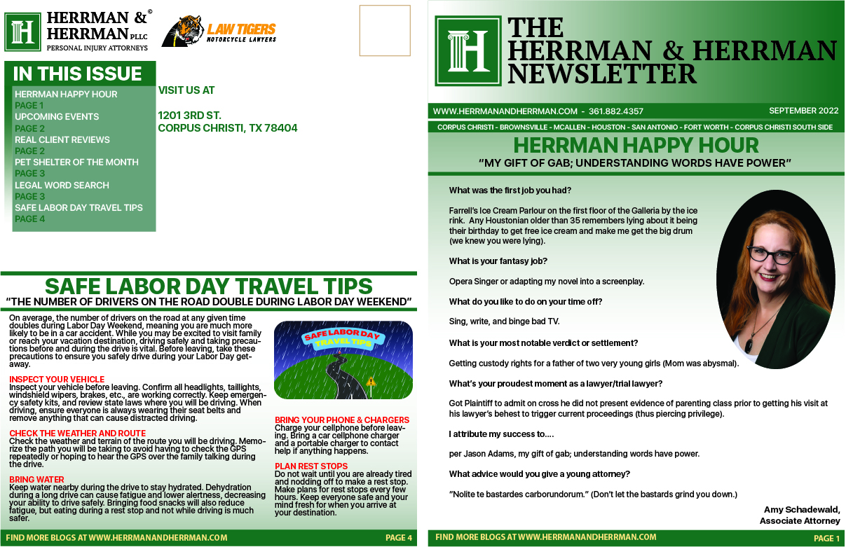 The Herrman & Herrman Newsletter