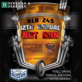 American Legion Riders Chapter 245 (ALR 245) 12th annual Nut Run Flyer