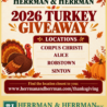 Herrman & Herrman Personal Injury lawyers Turkey Giveaway