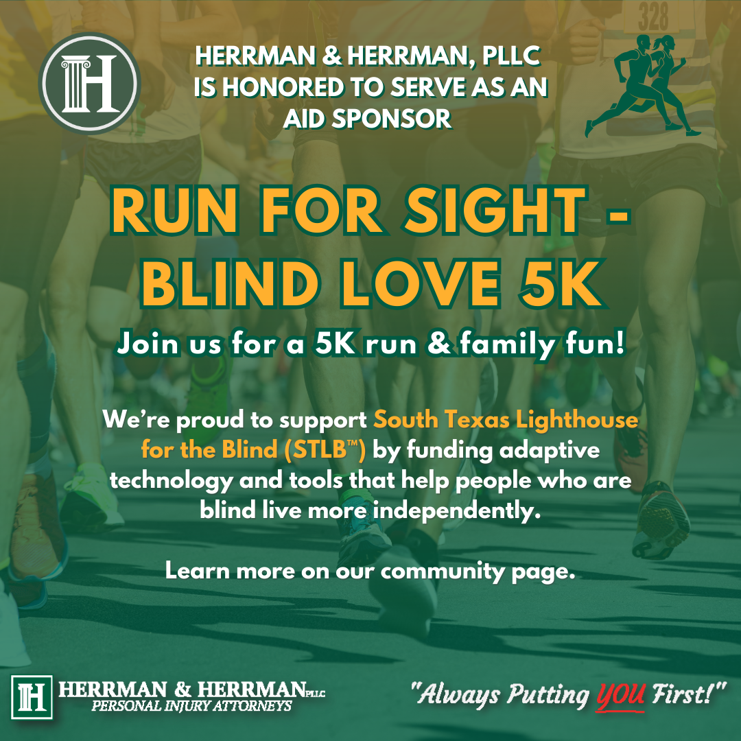 Herrman & Herrman personal injury lawyers sponsors Blind Love 5k