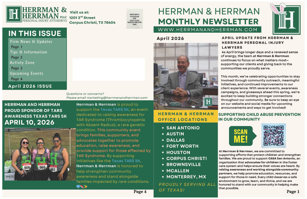 Herrman & Herrman Newsletter April 2026